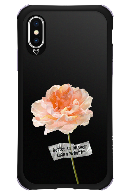 Flower Black - Apple iPhone XS