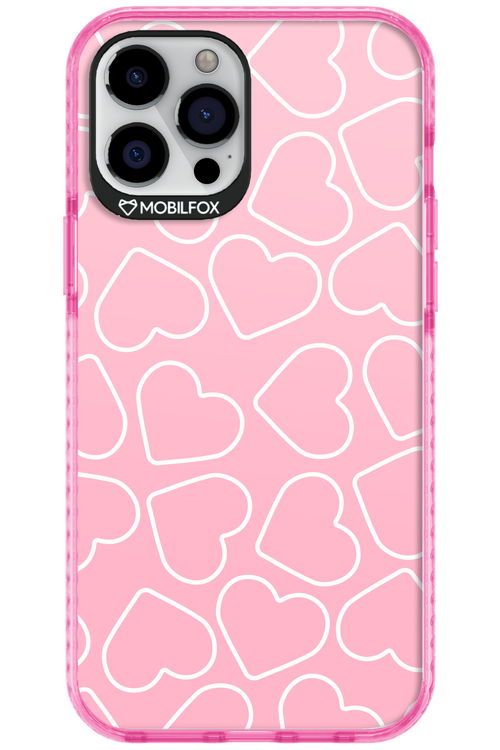 Line Heart Pink - Apple iPhone 12 Pro Max