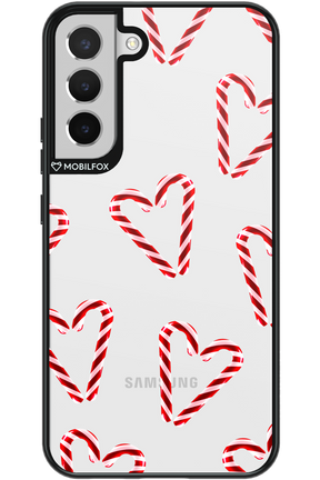 Candy Cane Hearts - Samsung Galaxy S22+