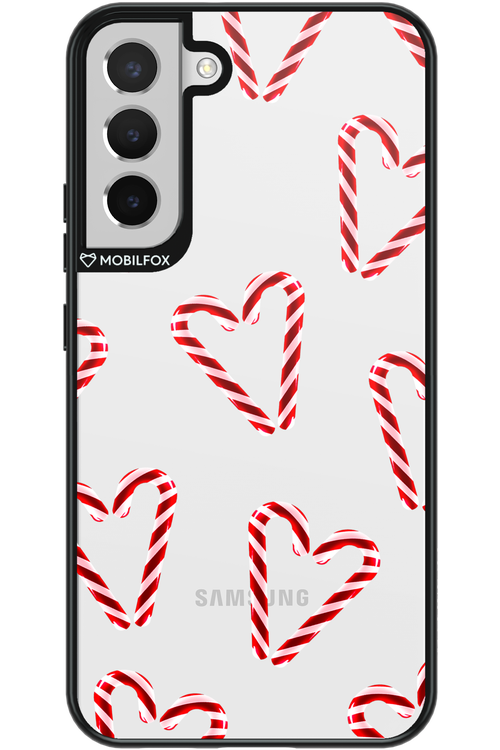 Candy Cane Hearts - Samsung Galaxy S22+