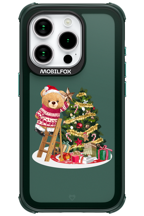 Christmas Bear (Transparent) - Apple iPhone 15 Pro