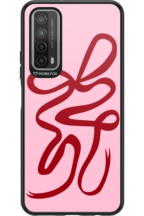 Burgundy Bow - Huawei P Smart 2021