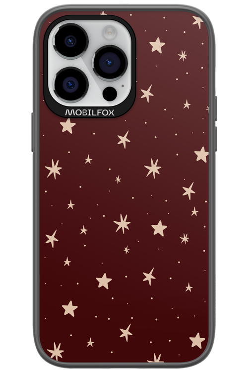Burgundy Stars - Apple iPhone 14 Pro Max