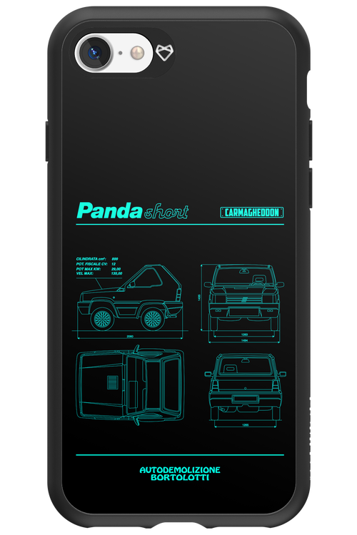 Panda Car Blue - Apple iPhone 7