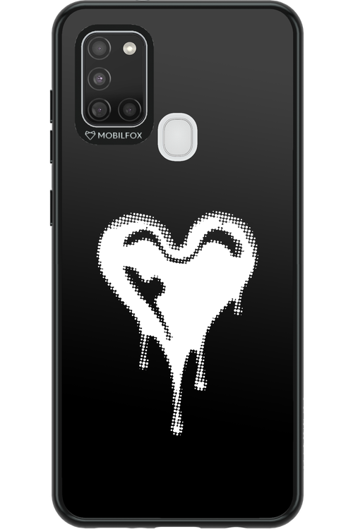 Heart Black - Samsung Galaxy A21 S