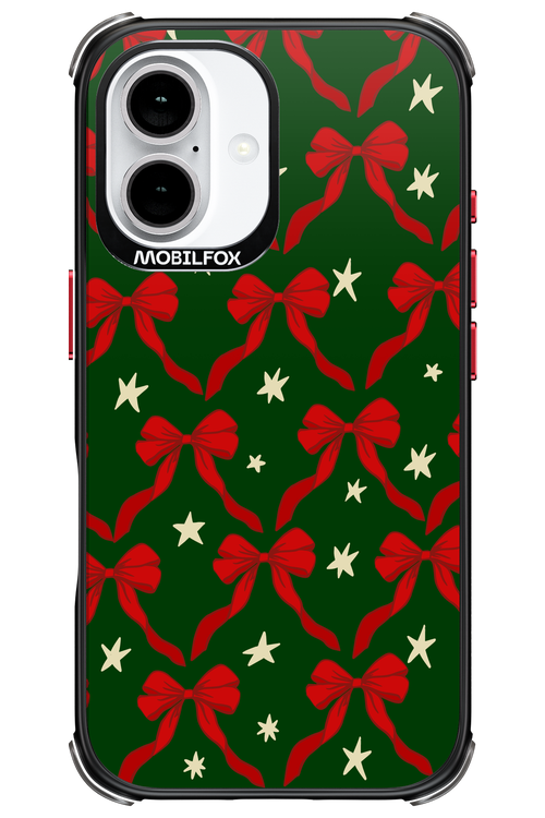 Bow & Stars (Green) - Apple iPhone 16
