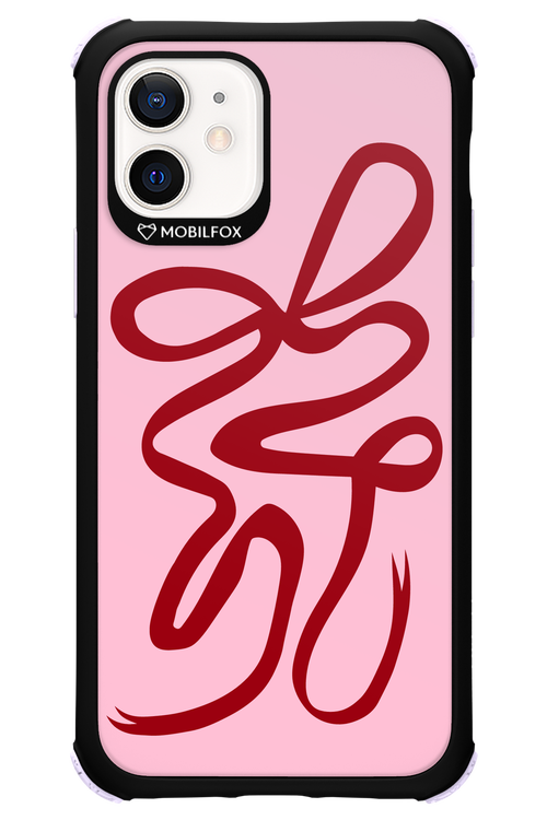 Burgundy Bow - Apple iPhone 12
