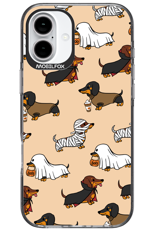 Scary Dachshund - Apple iPhone 16 Plus