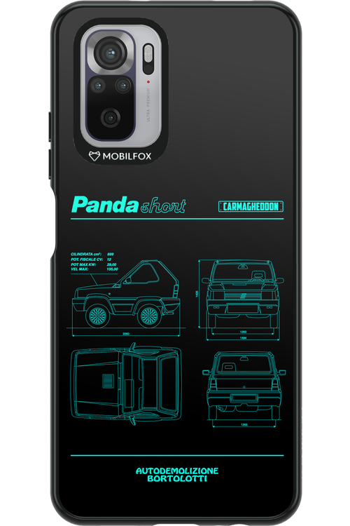 Panda Car Blue - Xiaomi Redmi Note 10