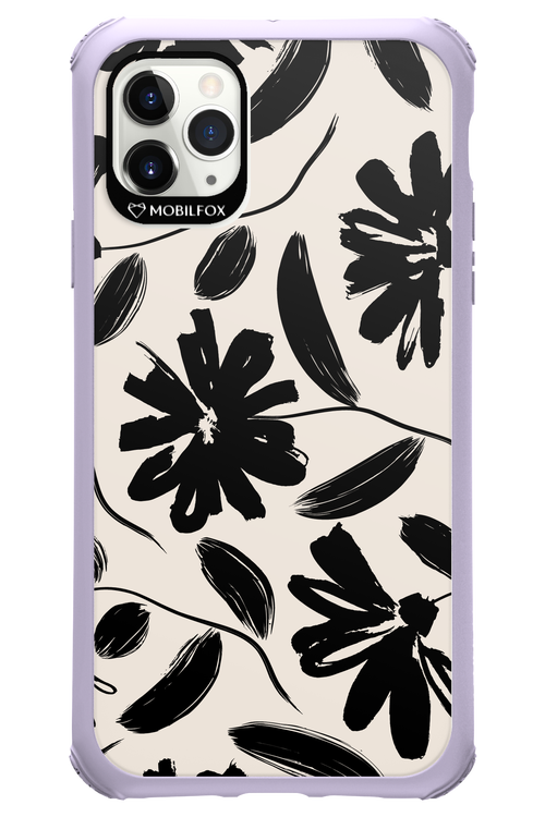 Monochrome Flowerss 2.0 - Apple iPhone 11 Pro Max