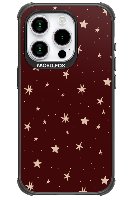 Burgundy Stars - Apple iPhone 15 Pro