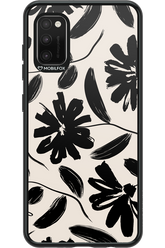 Monochrome Flowerss - Samsung Galaxy A41