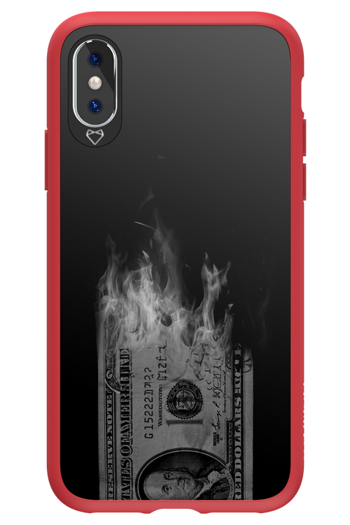 Money Burn B&W 2.0 - Apple iPhone XS