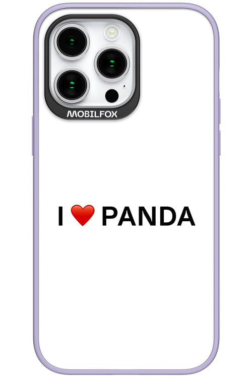 Panda Love White - Apple iPhone 15 Pro Max