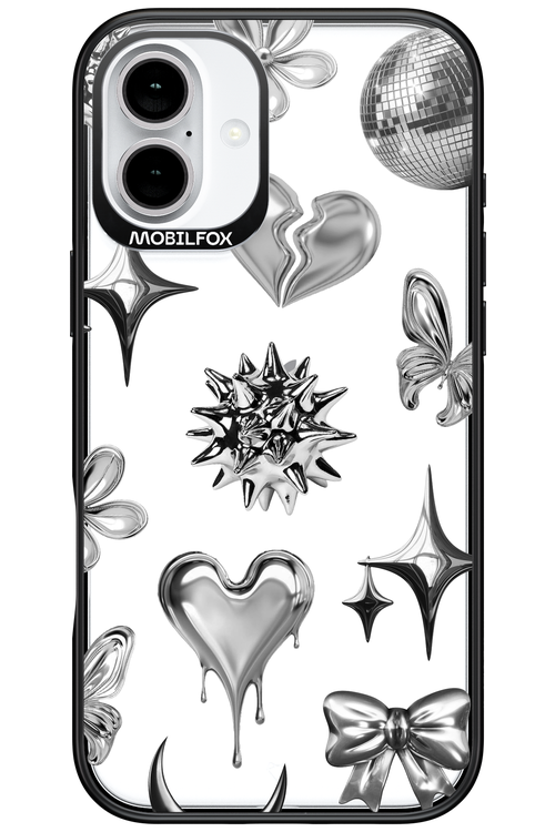 Silver Zone Transparent - Apple iPhone 16 Plus