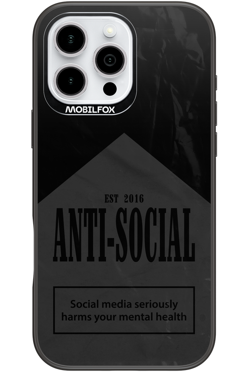 ANTI-SOCIAL (BLVCK) 2.0 - Apple iPhone 16 Pro Max