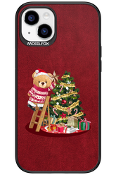 Christmas Bear (Burgundy) - Apple iPhone 15 Plus