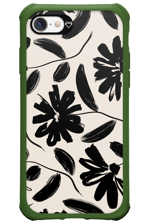 Monochrome Flowerss 2.0 - Apple iPhone 7
