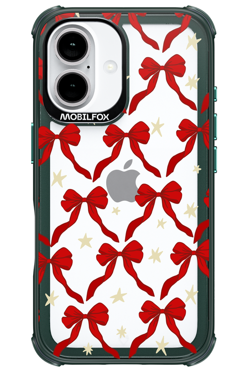 Bow & Stars (Transparent) - Apple iPhone 16