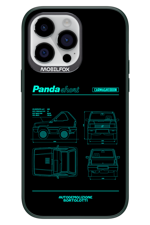 Panda Car Blue - Apple iPhone 14 Pro Max