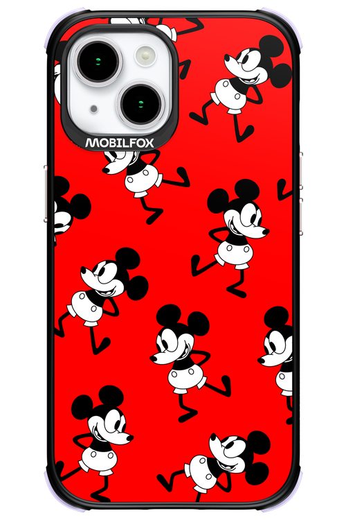 Iconic Mouse (red pattern) - Apple iPhone 15