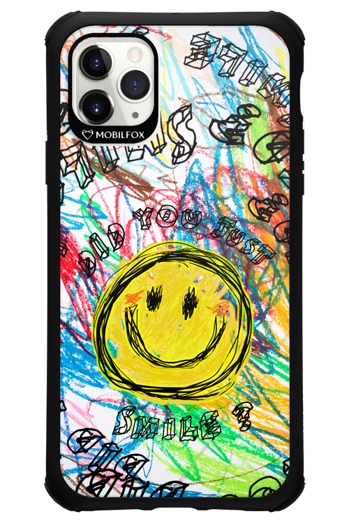 Crayon Smiley Colorful - Apple iPhone 11 Pro Max