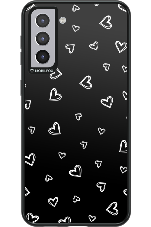 Monochrome Hearts 2.0 - Samsung Galaxy S21+