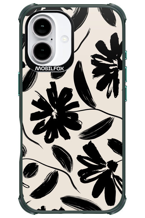 Monochrome Flowerss 2.0 - Apple iPhone 16