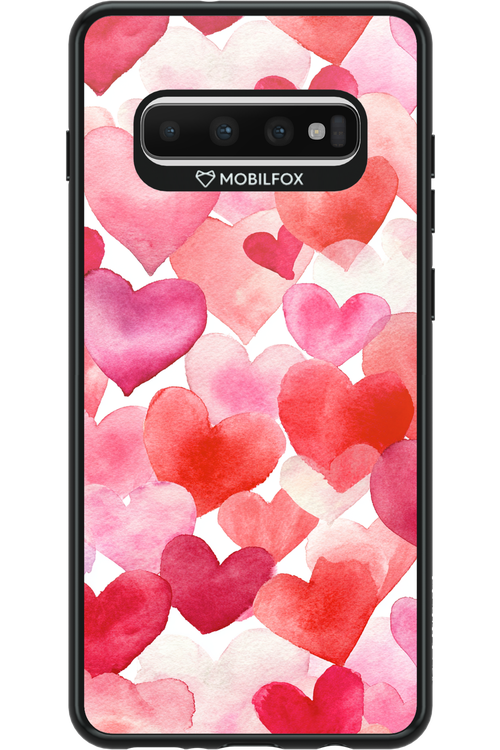 Water Painted Heart 2.0 - Samsung Galaxy S10+