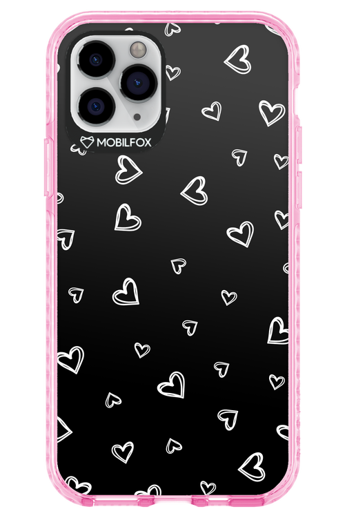Monochrome Hearts 2.0 - Apple iPhone 11 Pro