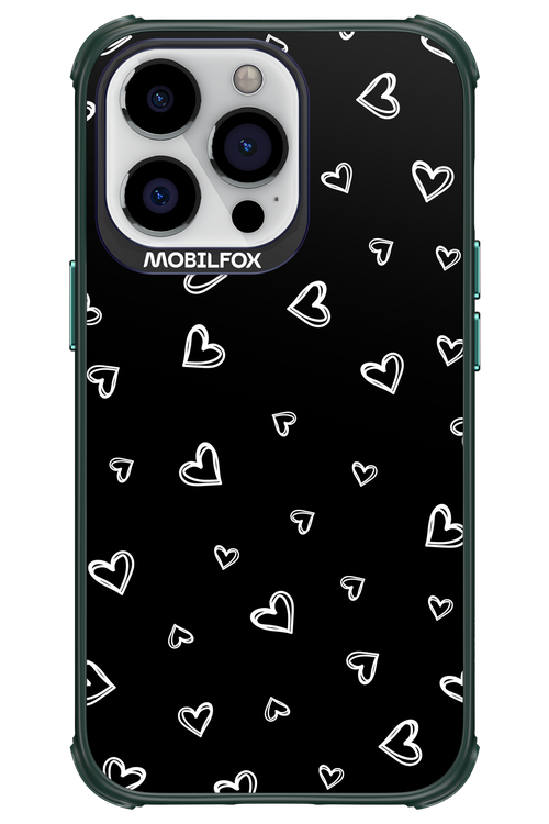 Monochrome Hearts 2.0 - Apple iPhone 13 Pro