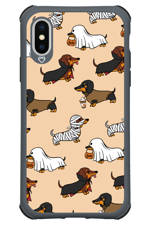 Scary Dachshund - Apple iPhone X