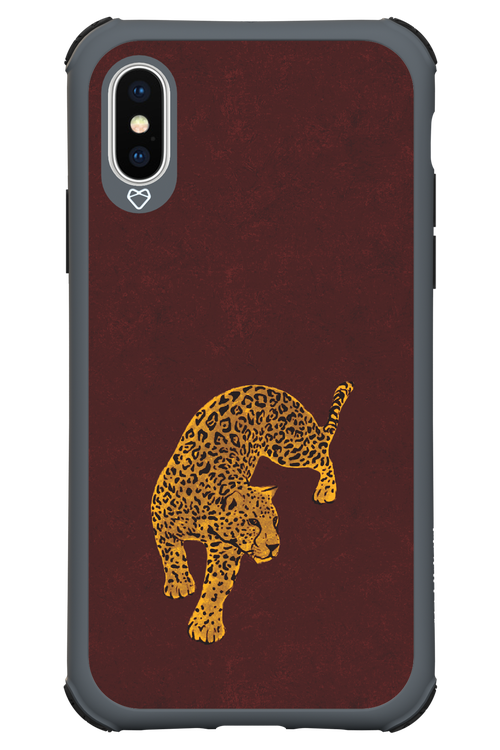 Burgundy Leopard - Apple iPhone X