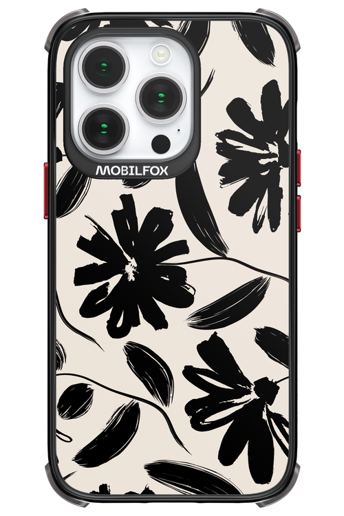 Monochrome Flowerss - Apple iPhone 14 Pro