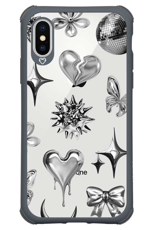 Silver Zone Transparent - Apple iPhone X