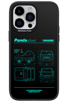 Panda Car Blue - Apple iPhone 14 Pro Max