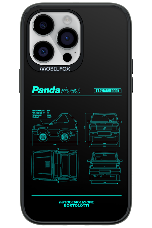 Panda Car Blue - Apple iPhone 14 Pro Max