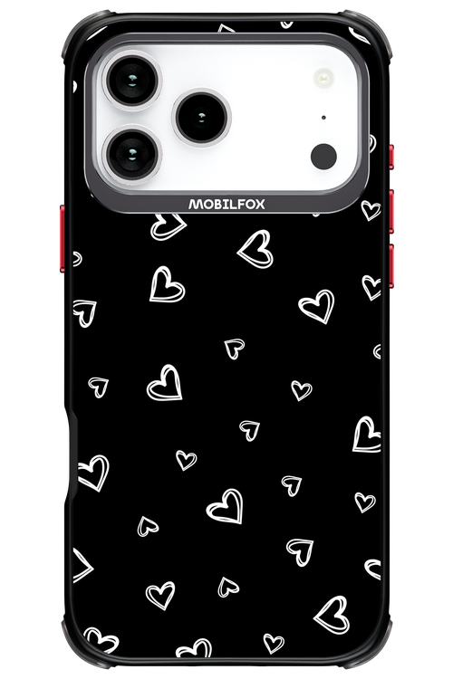 Monochrome Hearts 2.0 - Apple iPhone 17 Pro Max