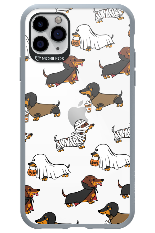 Scary Dachshund (Transparent) - Apple iPhone 11 Pro Max