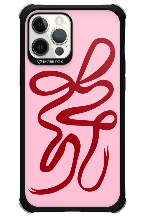 Burgundy Bow - Apple iPhone 12 Pro Max