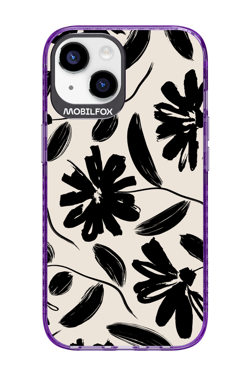 Monochrome Flowerss 2.0 - Apple iPhone 14