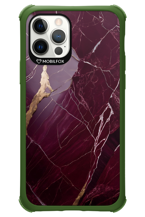 Burgundy Marble - Apple iPhone 12 Pro