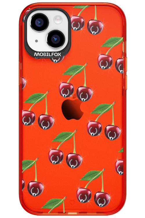 Spicy Cherries Transparent - Apple iPhone 15 Plus