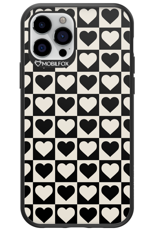 Checkered Heart - Apple iPhone 12 Pro