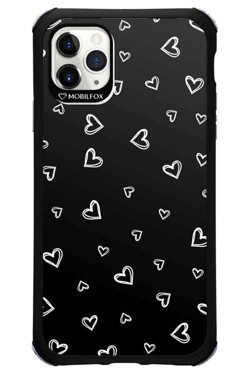 Monochrome Hearts 2.0 - Apple iPhone 11 Pro Max