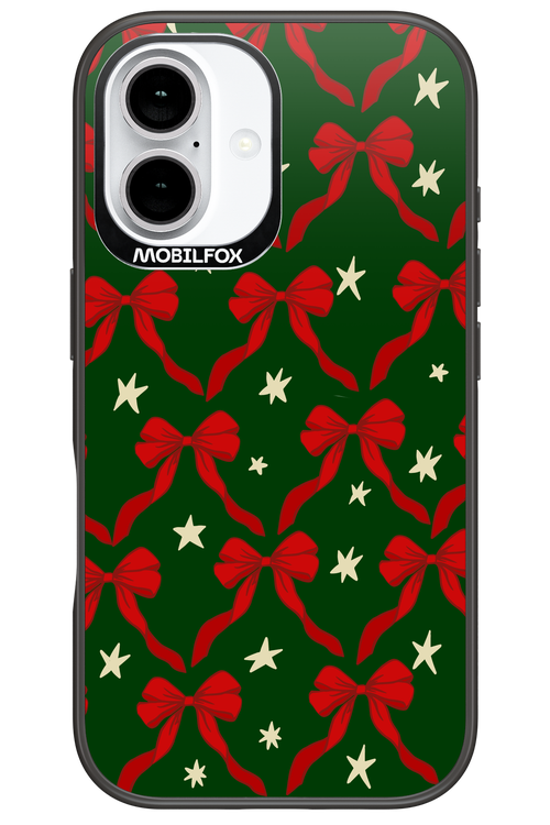 Bow & Stars (Green) - Apple iPhone 16