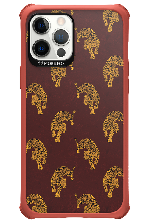 Burgundy Leopard Pattern - Apple iPhone 12 Pro Max