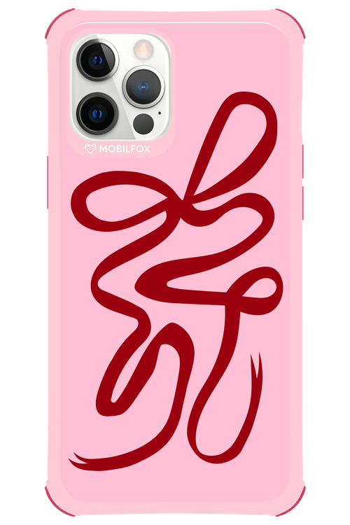 Burgundy Bow - Apple iPhone 12 Pro Max