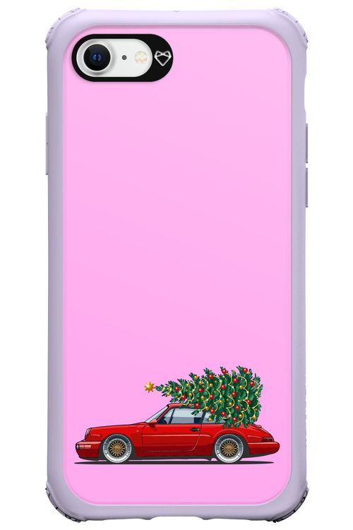 XMAS Car Pink - Apple iPhone 8