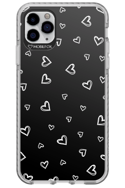 Monochrome Hearts 2.0 - Apple iPhone 11 Pro Max